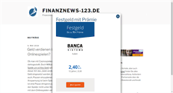 Desktop Screenshot of finanznews-123.de